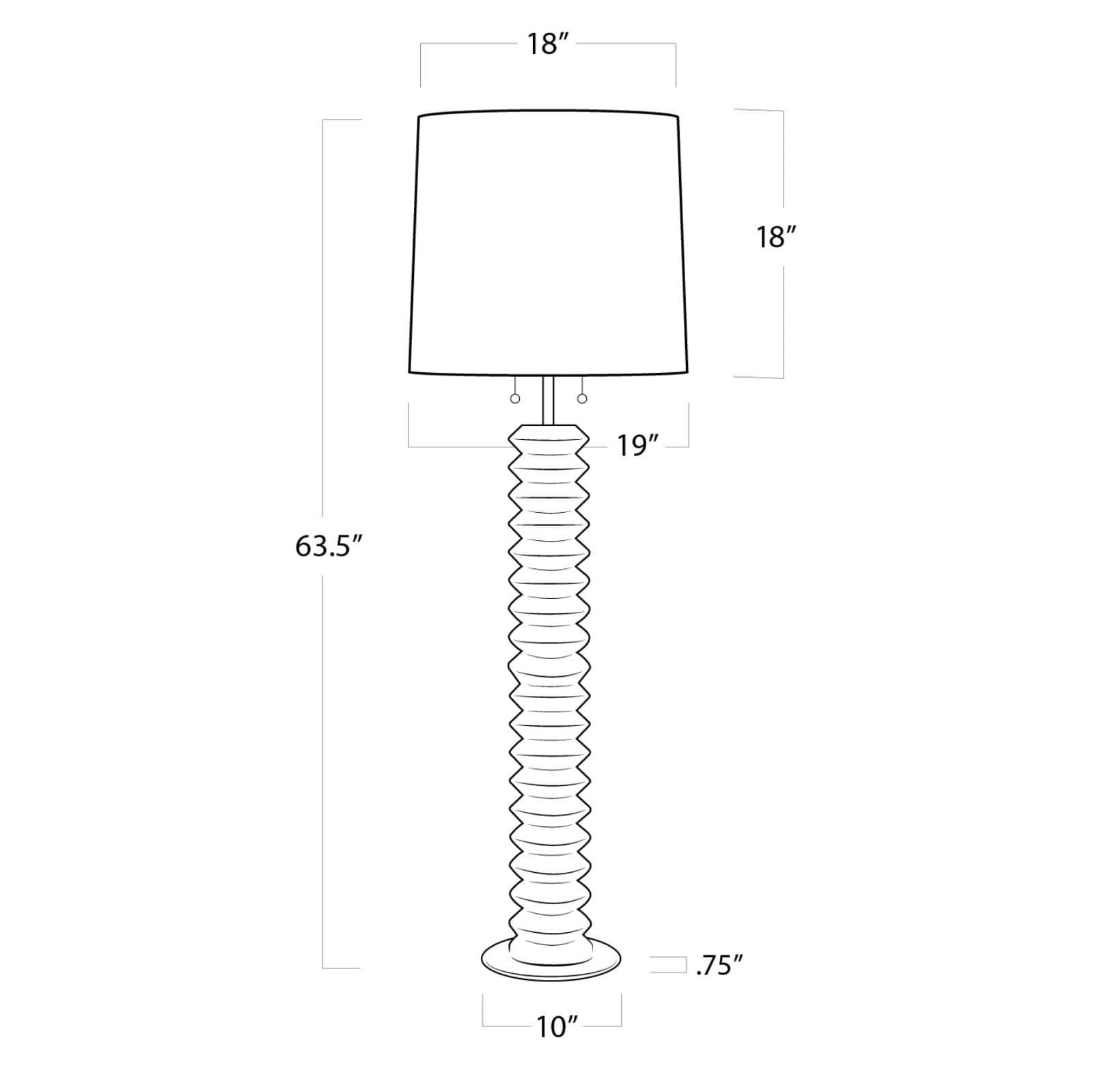 Accordion Floor Lamp | Regina Andrew Detroit